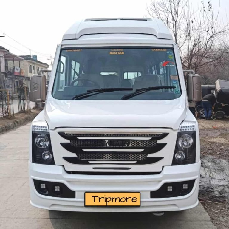 Tempo traveler in Kashmir