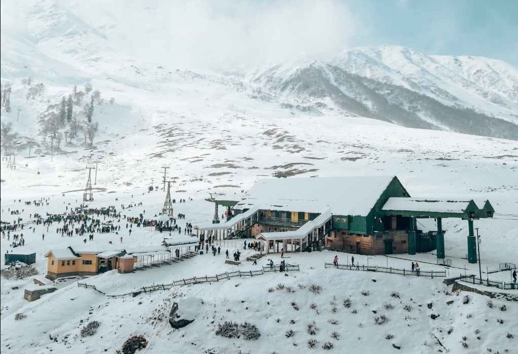 Drone Shot with snow tripmore