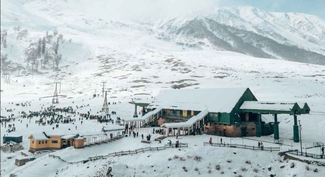 Drone Shot with snow tripmore