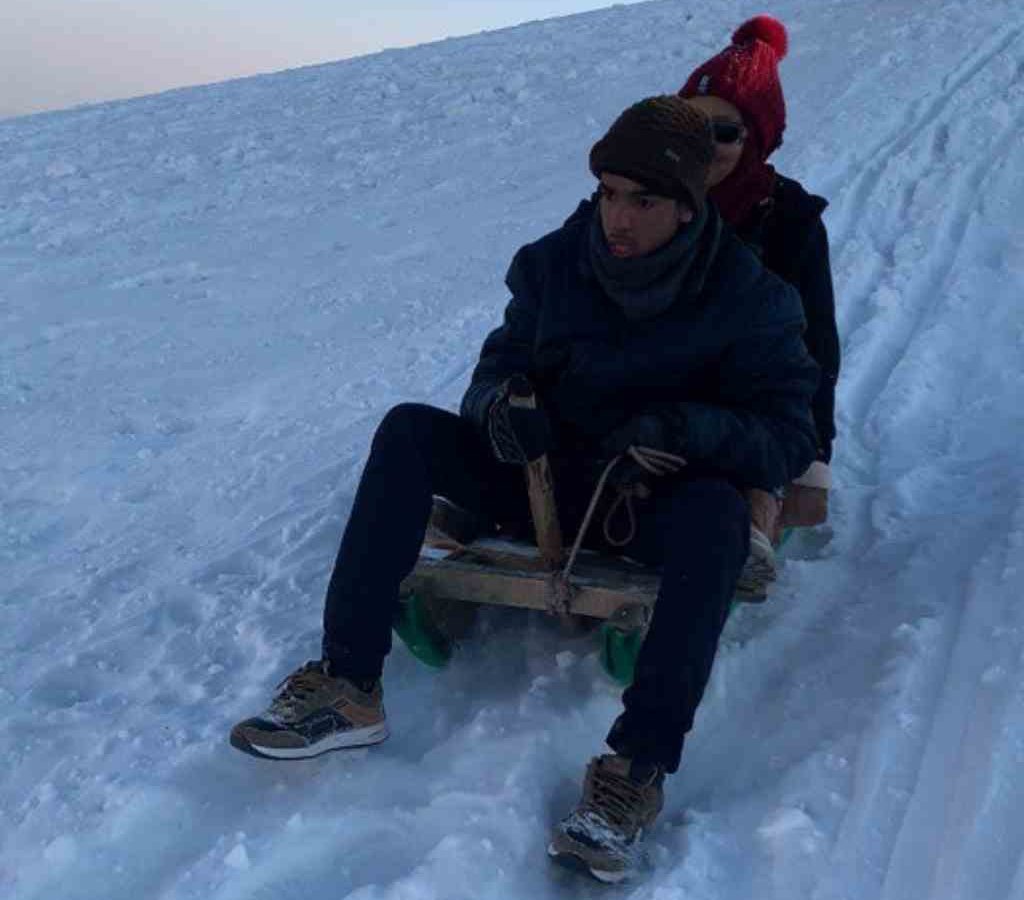 sledge ride at sinthan top sledger ride at sinthan top