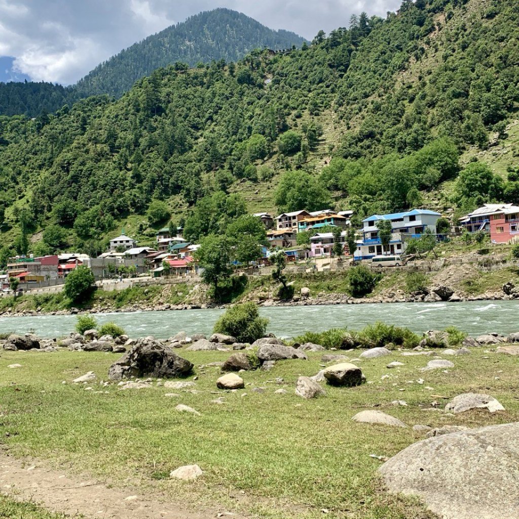 Keran Valley Houses can be seen from POK