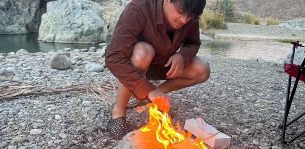 Bonfire at Wadi Hoqain